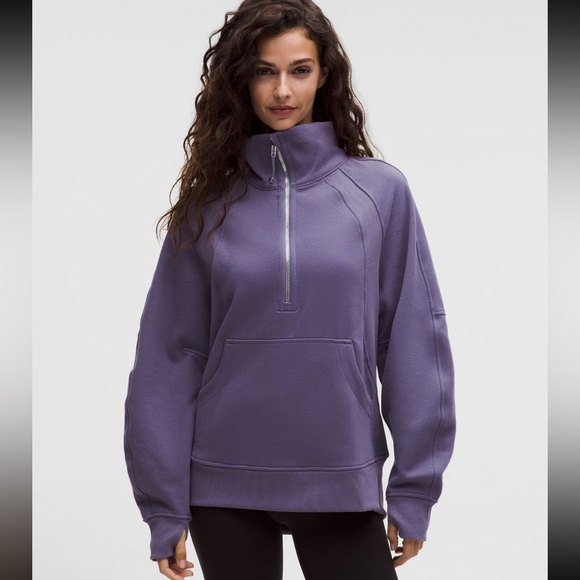 lululemon athletica Tops - Lululemon Scuba Oversized Funnel Neck Half Zip